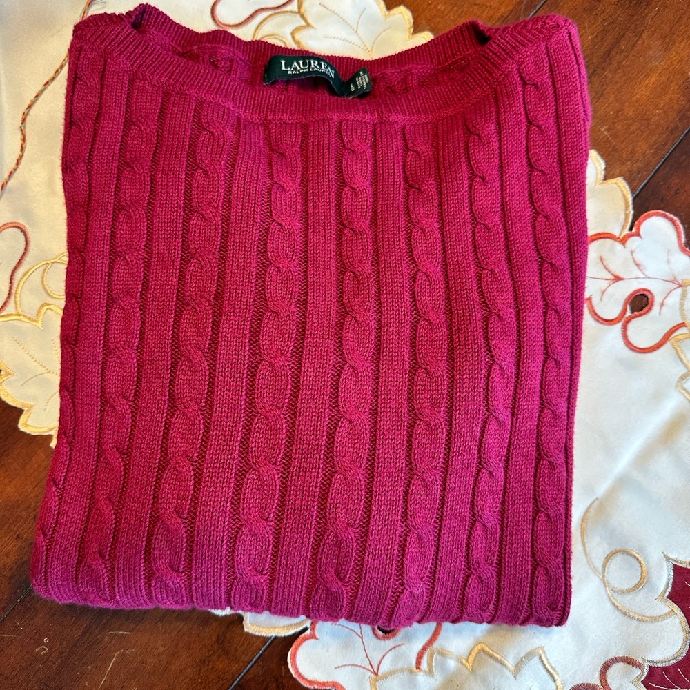 Like New!!! Lauren Ralph Lauren Cableknit Sweater